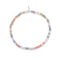 Load image into Gallery viewer, 2mm Peach Multicolored Crystal Beaded Bracelet
