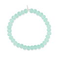 Load image into Gallery viewer, 6mm Sheer Mint Green Crystal Beaded Bracelet
