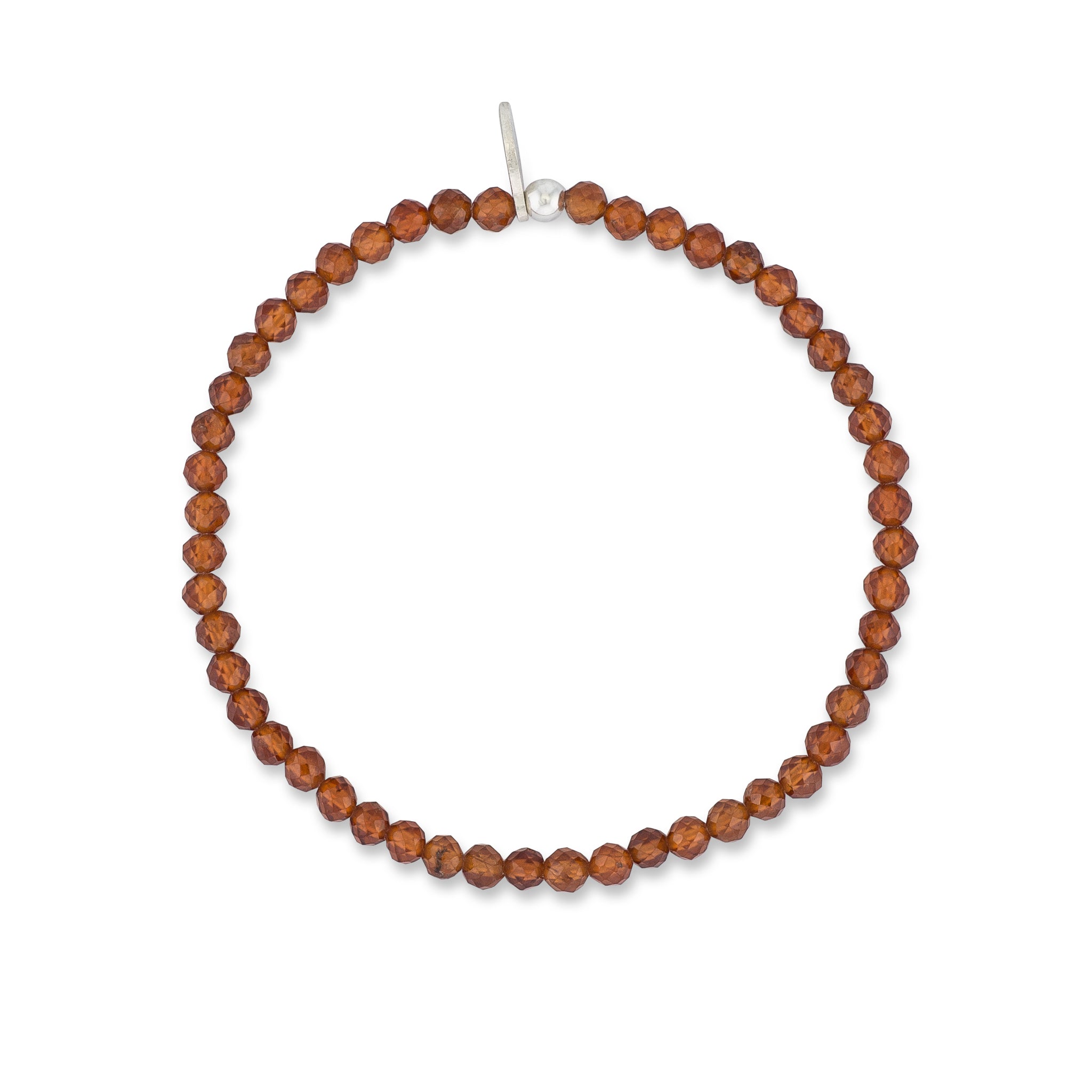 3mm Garnet Beaded Bracelet