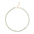 Load image into Gallery viewer, 4mm Bright Green Jade Beaded Adjustable Necklace
