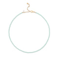 Load image into Gallery viewer, 2mm Mint Green Crystal Beaded Adjustable Necklace
