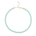 Load image into Gallery viewer, 6mm Sheer Mint Green Crystal Beaded Adjustable Necklace
