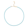 Load image into Gallery viewer, 2mm Sky Blue Crystal Beaded Adjustable 15"-17"
