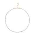 Load image into Gallery viewer, 2mm Purple Multicolored Crystal Beaded Adjustable 15"-17"
