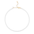 Load image into Gallery viewer, 4mm Sparkly White Crystal Beaded Adjustable Necklace
