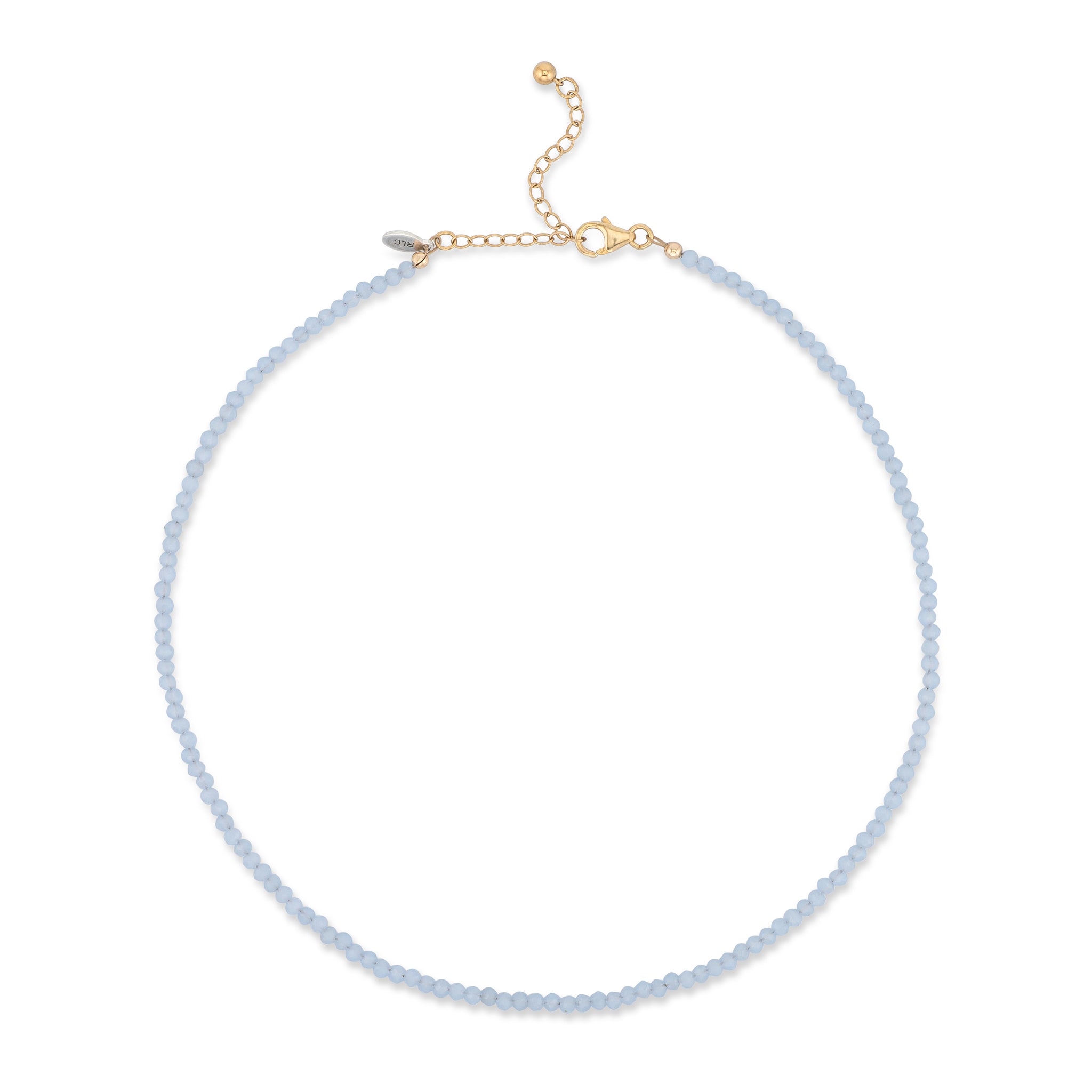 2mm Periwinkle Crystal Beaded Adjustable 15"-17"