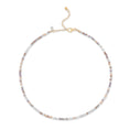 Load image into Gallery viewer, 2mm Mocha Multicolored Crystal Beaded Adjustable 15"-17"
