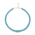 Load image into Gallery viewer, Enhanced Light Blue Opal Adjustable Beaded Necklace
