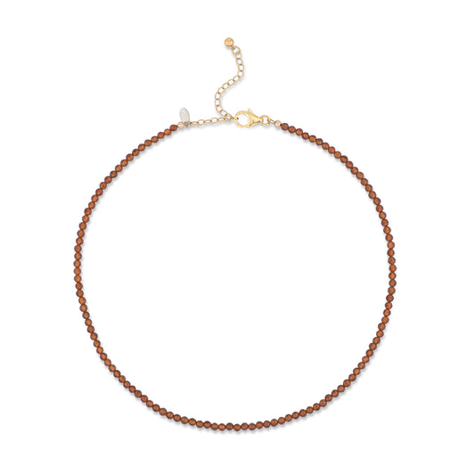 3mm Garnet Beaded Adjustable 15"-17"