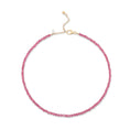 Load image into Gallery viewer, 4mm Pink Cubic Zirconia Beaded Adjustable 15"-17"
