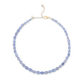 Load image into Gallery viewer, Hackmanite Oval Adjustable Beaded Necklace 15"-17"
