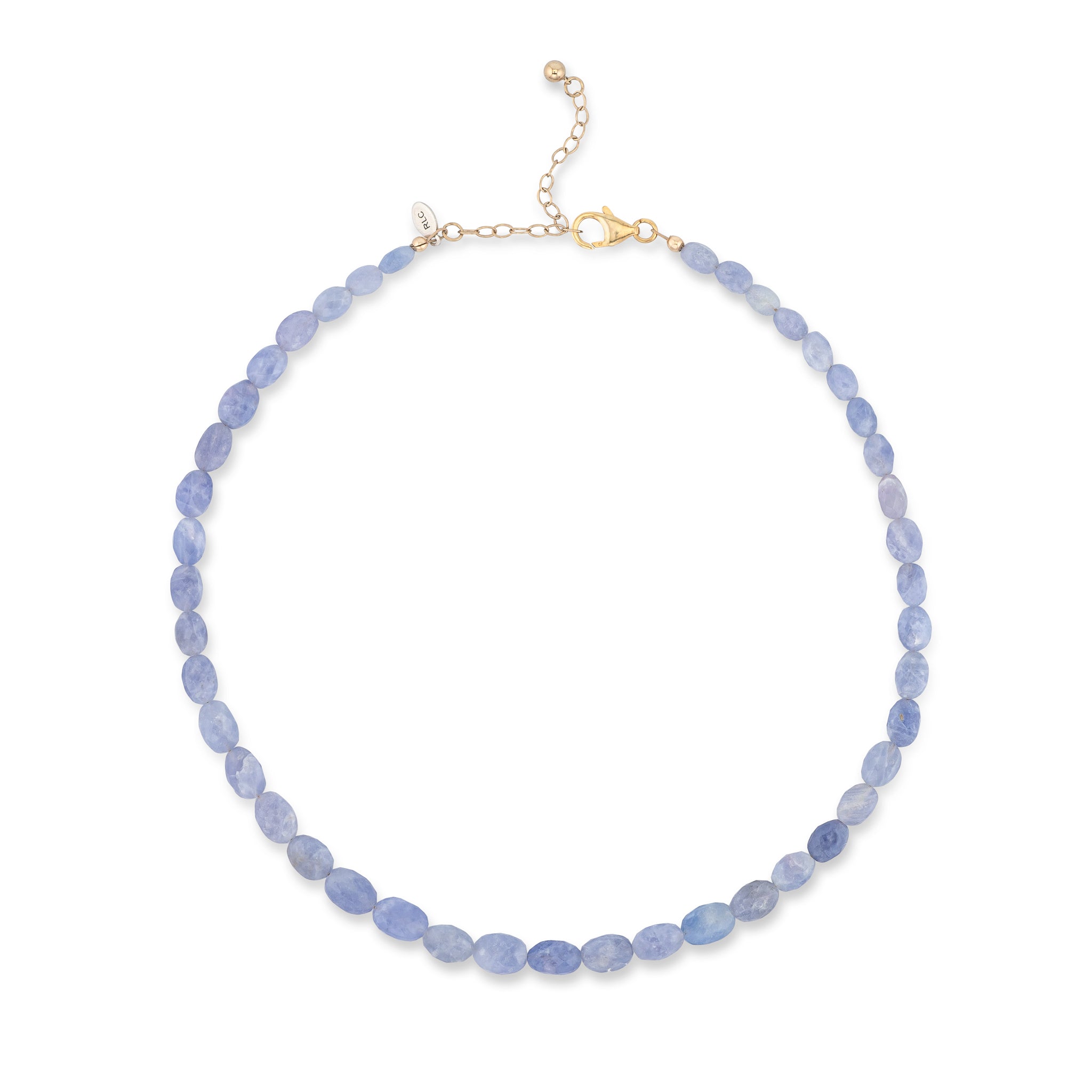 Hackmanite Oval Adjustable Beaded Necklace 15"-17"