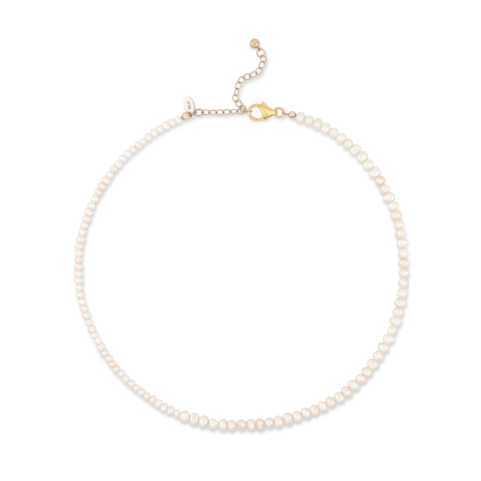Mixed Size Freshwater Pearl Adjustable Beaded Necklace 15"-17"