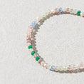 Load image into Gallery viewer, 2mm Bright Green Multicolored Crystal Beaded Bracelet
