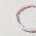 Load image into Gallery viewer, 6mm Sheer Pink Crystal Beaded Bracelet
