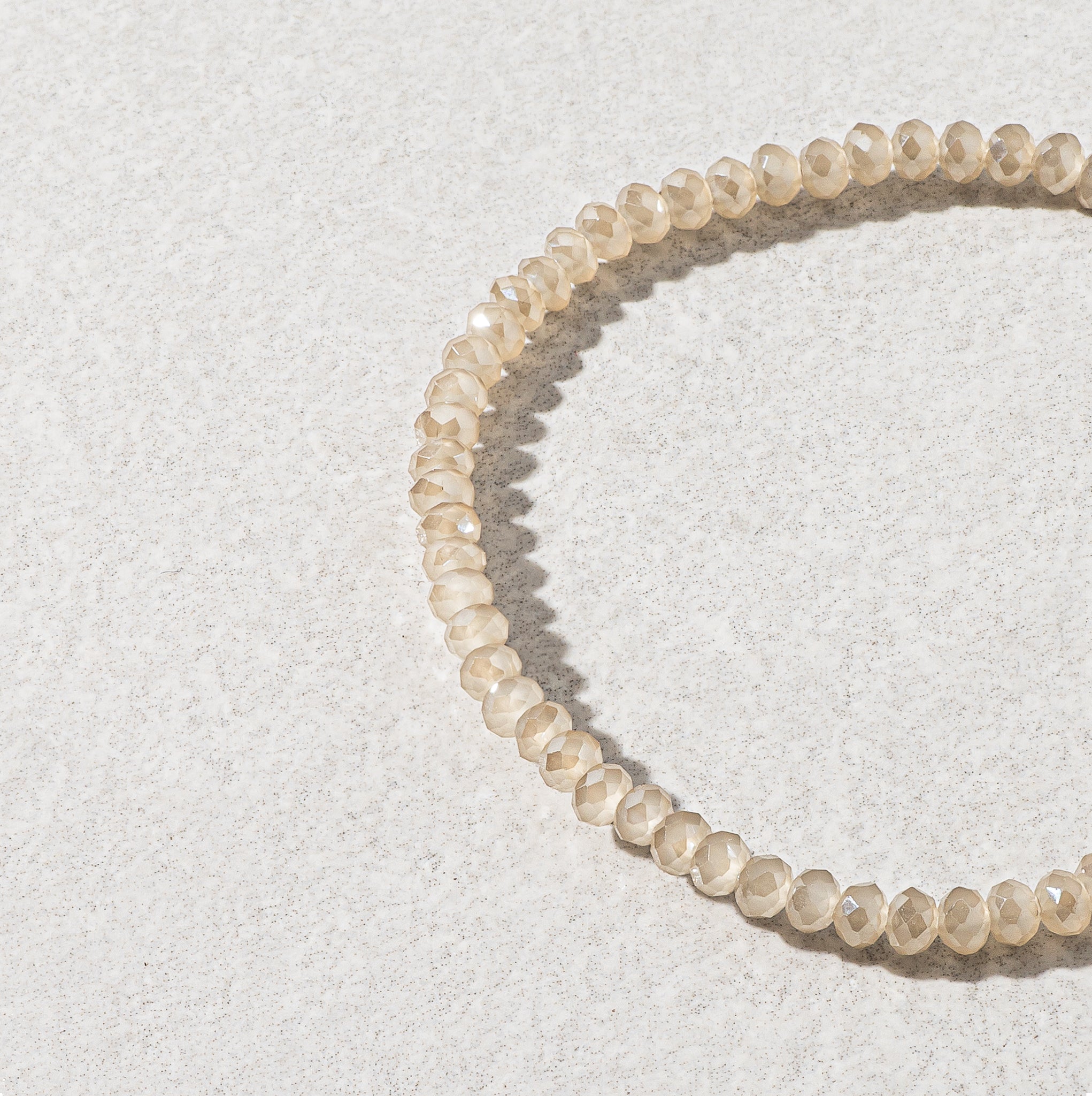2mm Champagne Quartz Bracelet
