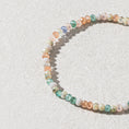 Load image into Gallery viewer, 2mm Soft Green Multicolored Crystal Beaded Bracelet

