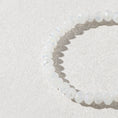 Load image into Gallery viewer, 4mm Sparkly White Crystal Beaded Bracelet
