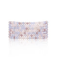 Load image into Gallery viewer, 2mm Purple Multicolored Crystal Seven Wrap
