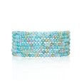 Load image into Gallery viewer, 2mm Ocean Blue Multicolored Crystal Seven Wrap
