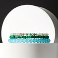 Load image into Gallery viewer, 4mm Forest Green Jade Bracelet
