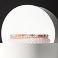 Load image into Gallery viewer, 2mm Peach Multicolored Crystal Beaded Bracelet
