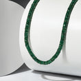 Load image into Gallery viewer, Green Aventurine Fixed Beaded Necklace 28"
