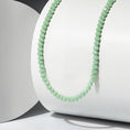 Load image into Gallery viewer, 4mm Sparkly Green Crystal Beaded Adjustable Necklace
