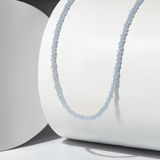 2mm Periwinkle Crystal Beaded Adjustable 15"-17"