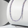 Load image into Gallery viewer, 4mm Lavender Faceted Jade Beaded Adjustable Necklace
