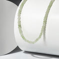 Load image into Gallery viewer, 4mm Bright Green Jade Beaded Adjustable Necklace
