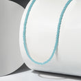 Load image into Gallery viewer, 2mm Sky Blue Crystal Beaded Adjustable 15"-17"
