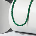 Load image into Gallery viewer, 4mm Forest Green Jade Adjustable 15"-17"
