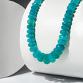 Load image into Gallery viewer, Enhanced Blue Opal Adjustable Beaded Necklace
