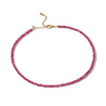 Load image into Gallery viewer, 4mm Pink Cubic Zirconia Beaded Adjustable 15"-17"
