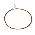 Load image into Gallery viewer, 3mm Garnet Beaded Adjustable 15"-17"
