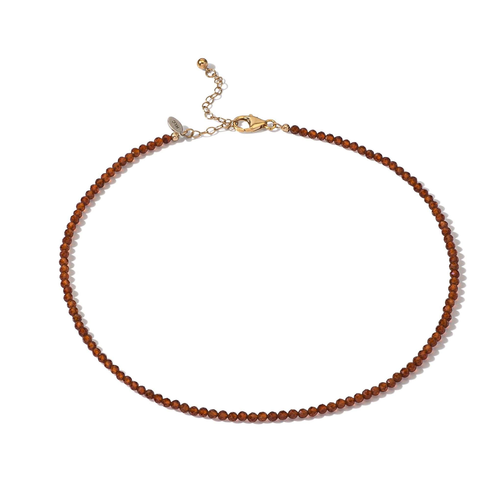 3mm Garnet Beaded Adjustable 15"-17"