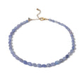 Load image into Gallery viewer, Hackmanite Oval Adjustable Beaded Necklace 15"-17"
