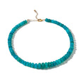 Load image into Gallery viewer, Enhanced Blue Opal Adjustable Beaded Necklace
