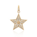 Load image into Gallery viewer, 14 Karat Yellow Gold and Diamond Jumbo Star Clip Charm
