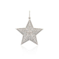 Load image into Gallery viewer, 14 Karat White Gold and Diamond Jumbo Star Slide Charm
