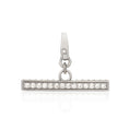 Load image into Gallery viewer, Sterling Silver and Black Rhodium Diamond Toggle Clip Charm
