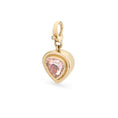 Load image into Gallery viewer, 14 Karat Yellow Gold and Morganite Pear Charm

