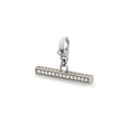 Load image into Gallery viewer, Sterling Silver and Black Rhodium Diamond Toggle Clip Charm
