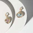 Load image into Gallery viewer, 14 Karat Yellow Gold and Morganite Pear Charm
