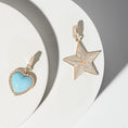 Load image into Gallery viewer, 14 Karat Yellow Gold and Diamond Jumbo Star Clip Charm
