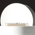 Load image into Gallery viewer, 3mm Freshwater Pearl and 14 Karat Yellow Gold Diamond Bar Beaded Bracelet

