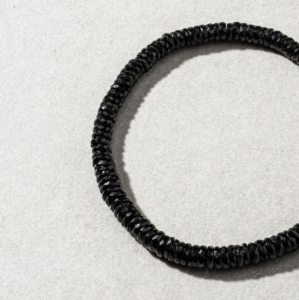 Black Spinel Beaded Bracelet