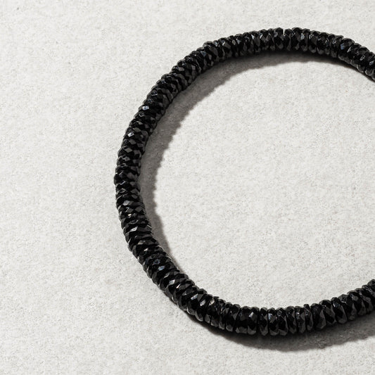 Black Spinel Beaded Bracelet