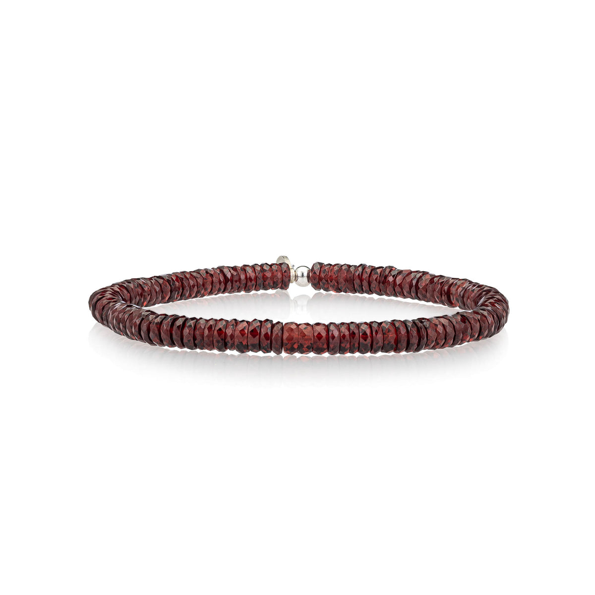 Garnet Beaded Bracelet